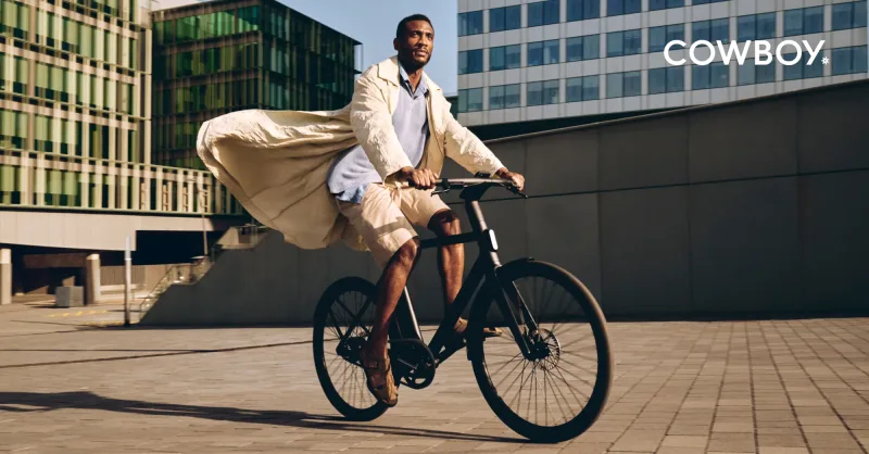 Visuel de la marque Cowboy, vélos électriques connectés