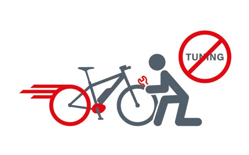 Illustration d'un vélo électrique débridé