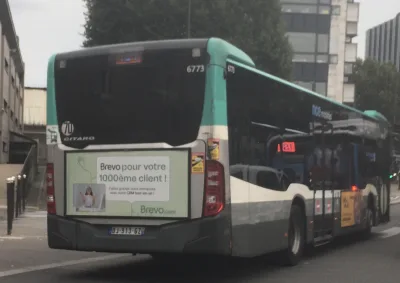 Bus Mercedes-Benz Citaro de la RATP, ligne 131, à Paris