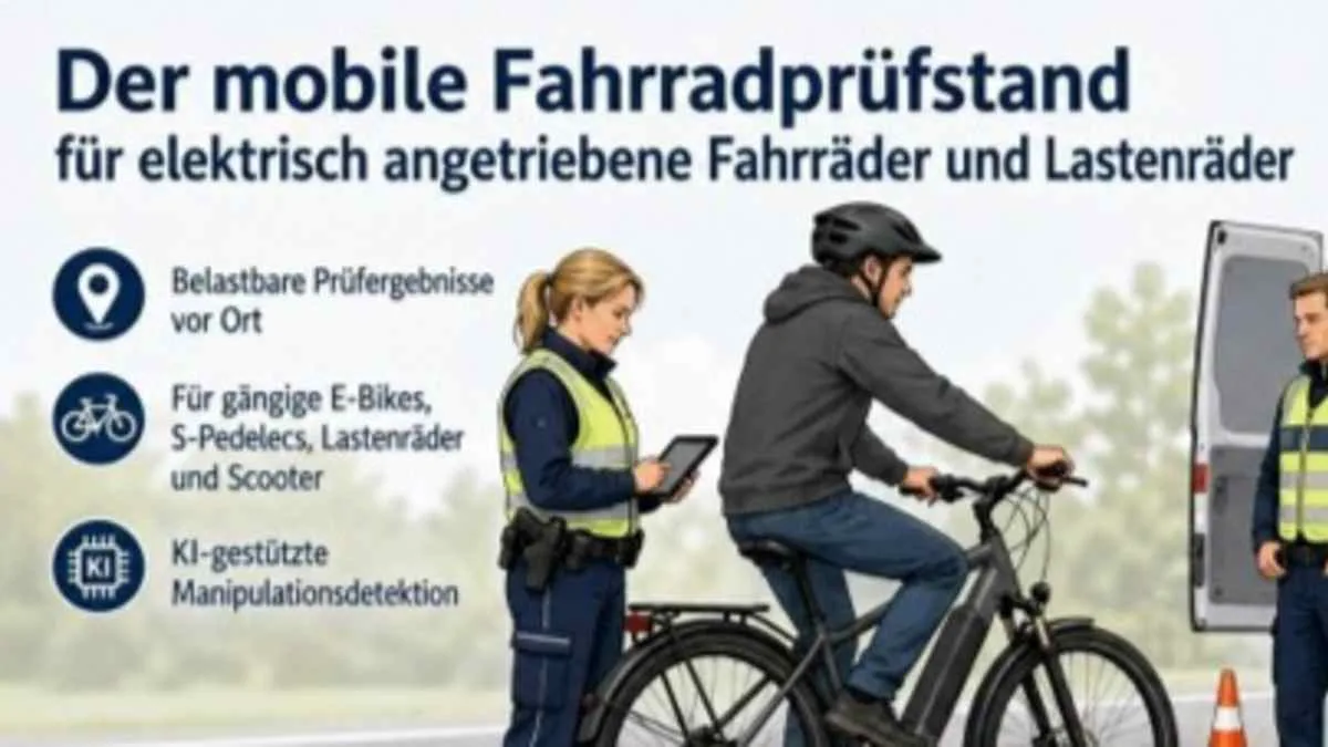 Banc d'essai mobile pour détecter le tuning des vélos électriques